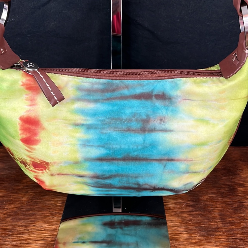 Donald J. Pliner Designer Tie Dye Handbag NWOT - Picture 3 of 10